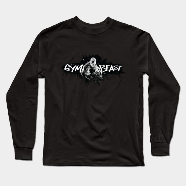 Gym beast Long Sleeve T-Shirt by LostintheLines